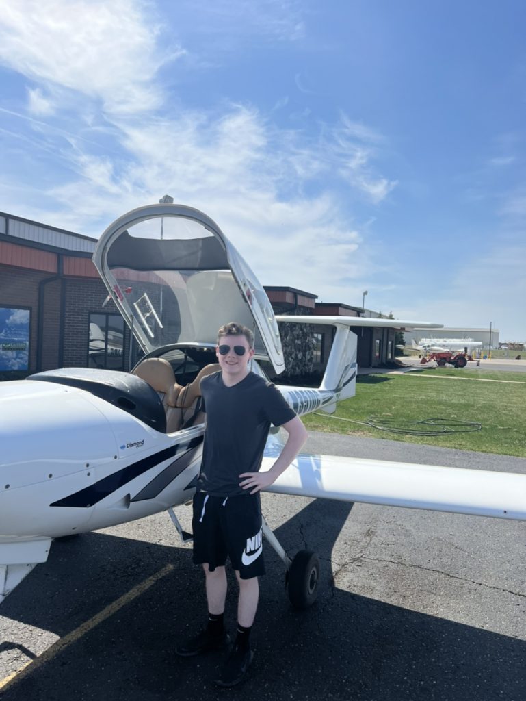 Congratulations to Andrew on his First Solo Flight! - Crosswinds Aviation